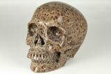 Polished, Brown Wavellite Stone Skull #199600-2